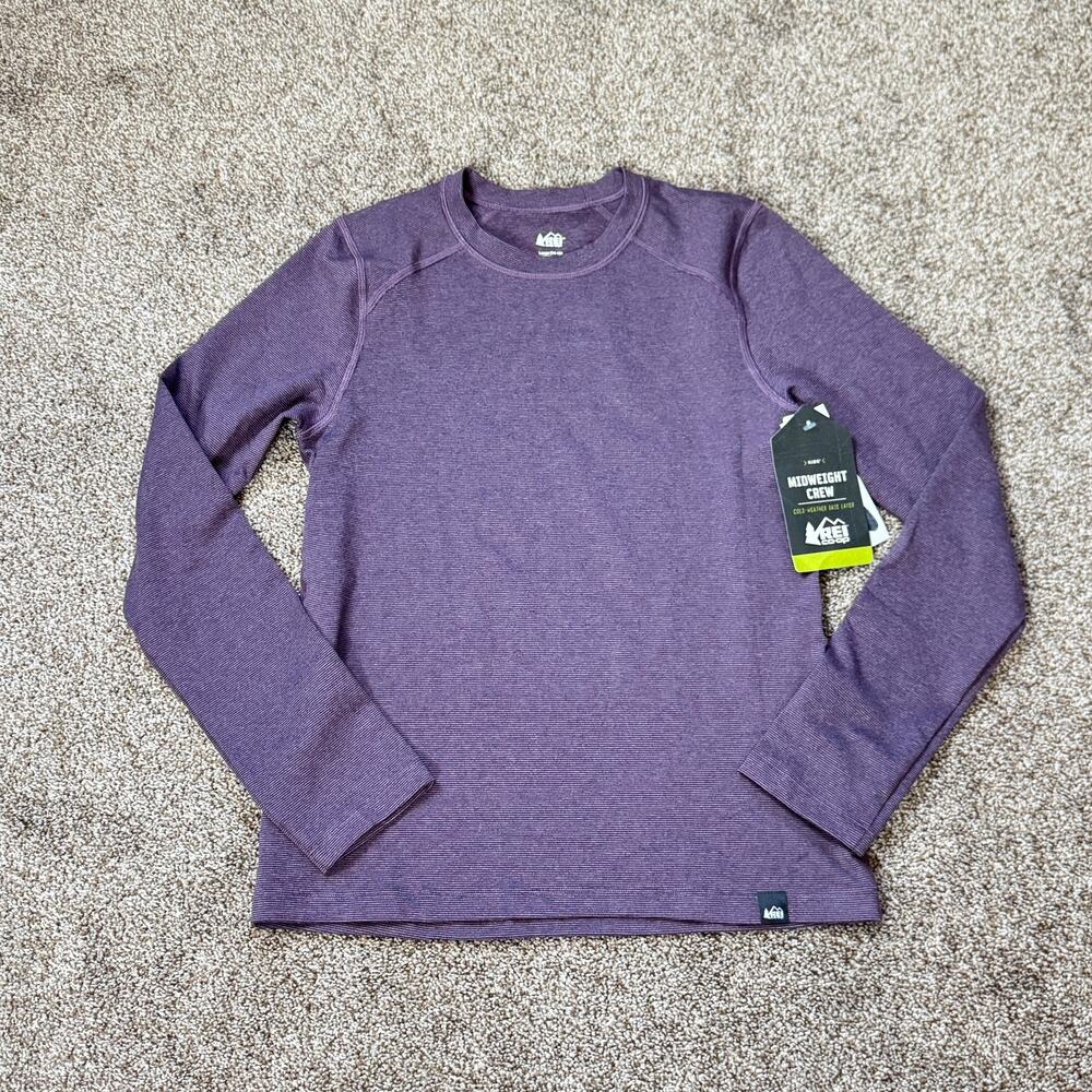 REI Co-op Midweight Crewneck Long Sleeve Base Layer Kids Large 14-16 NWT
